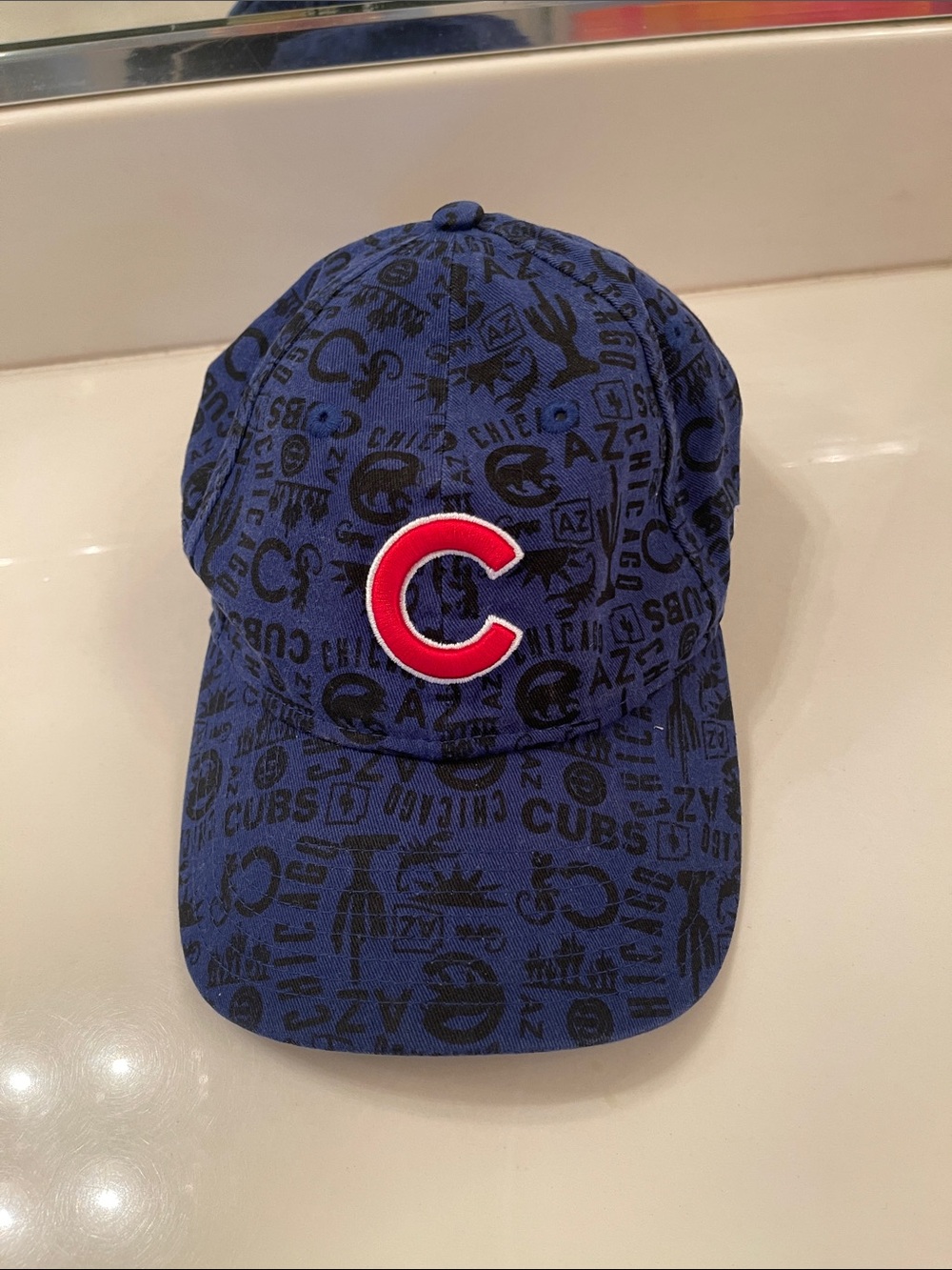 New Era Chicago Cubs Blue Baseball Cap with Red 'C' Logo